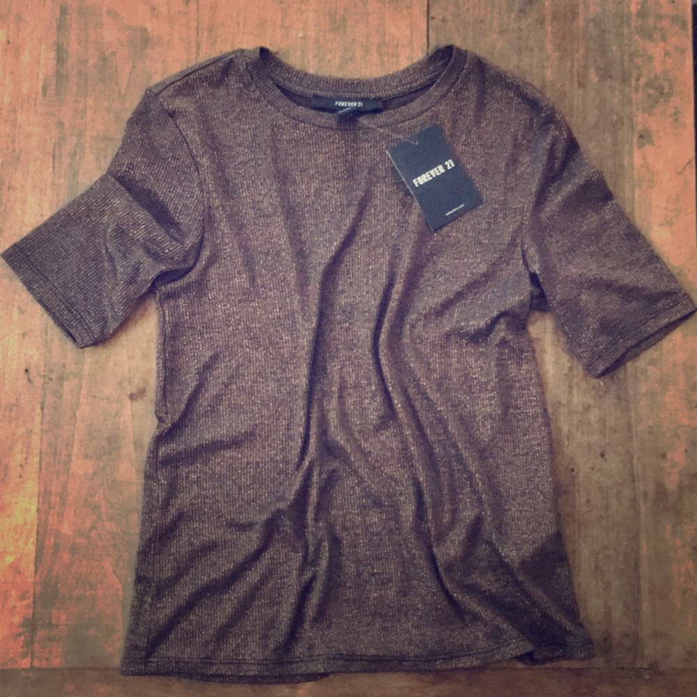Cute Metallic Bronze/Copper top